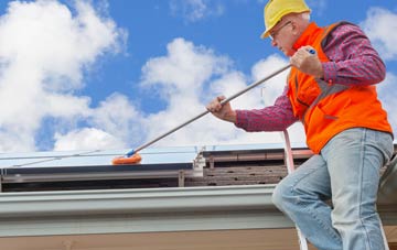 Street Gate soft wash roof cleaning